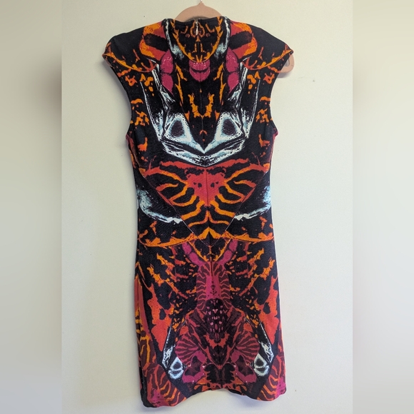 Alexander McQueen Kaleidoscope Abstract Butterfly Print Mini Dress *Altered - Picture 16 of 16
